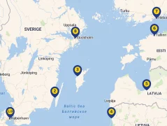 Mapa plavby