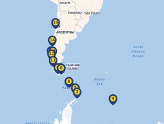 Mapa plavby