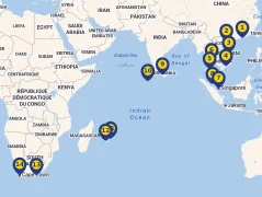 Mapa plavby