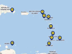 Mapa plavby