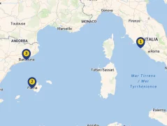 Mapa plavby